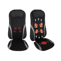 Shiatsu Massager Car Seat with Heat (Black)