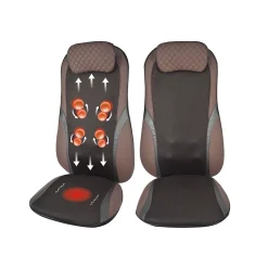 Shiatsu Massager Car Seat with Heat (Brown)