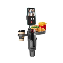 Car Cup Holder Tray with Swivel Arm