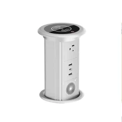Electric Smart Tabletop Pop Up Power Outlet (White)