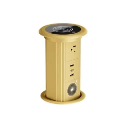 Electric Smart Tabletop Pop Up Power Outlet (Gold)